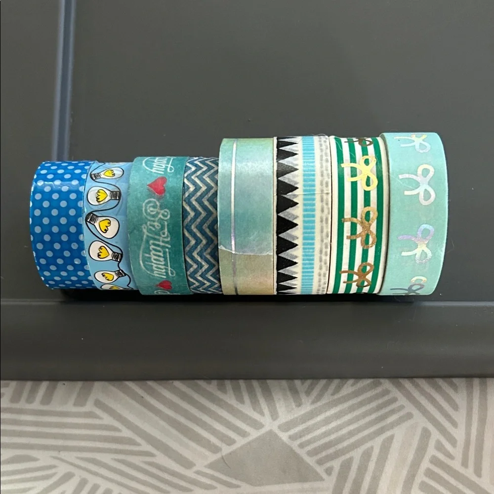 Colorful Patterned Washi Tape Set